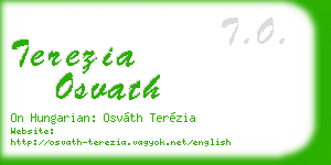 terezia osvath business card